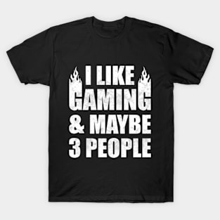 I Like Gaming & Maybe 3 People T-Shirt